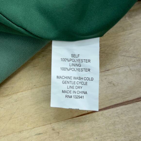 Amanda Uprichard Womens Size M Felice Shift Dress Mod Front Pockets Green NEW - Picture 13 of 15